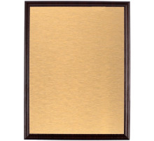 Плакетка Plaque, большая, вишня с золотистой пластиной