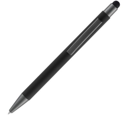 Ручка шариковая Atento Soft Touch Stylus со стилусом, черная