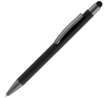 Ручка шариковая Atento Soft Touch Stylus со стилусом, черная