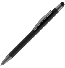 Ручка шариковая Atento Soft Touch Stylus со стилусом, черная