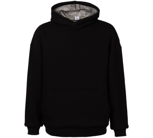 Худи Furry Oversize, черное