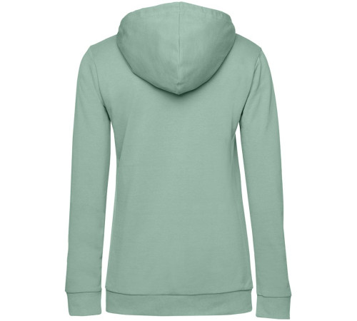 Толстовка с капюшоном женская Hoodie, серо-зеленая