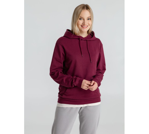 Толстовка с капюшоном унисекс Hoodie, бордовая