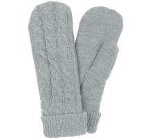 Варежки Heat Trick, серебристо-серый меланж