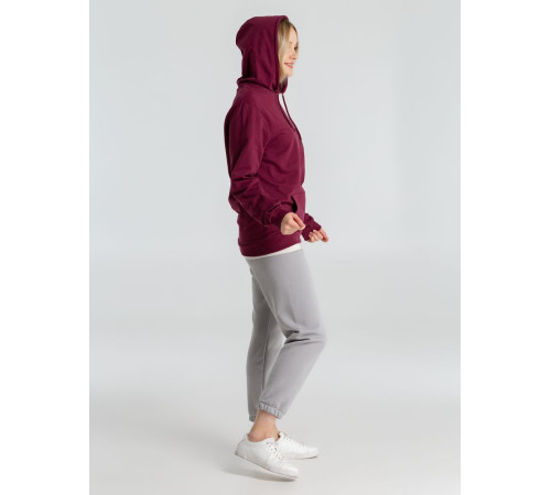 Толстовка с капюшоном унисекс Hoodie, бордовая