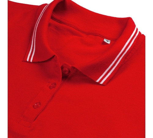 Рубашка поло женская Virma Stripes Lady, красная Рубашка поло женская Virma Stripes Lady, красная