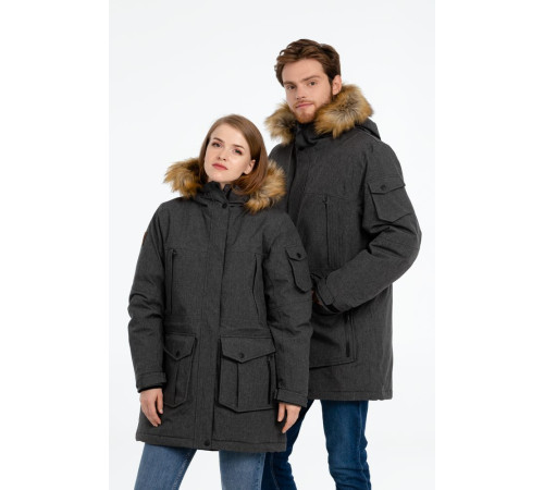 Парка женская Explorer, серый меланж