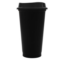 Стакан с крышкой Color Cap Black, черный