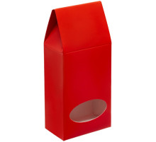 Коробка с окном English Breakfast, красная