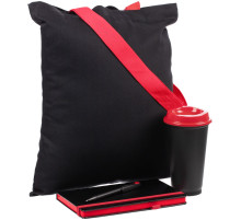 Набор Velours Bag, черный с красным