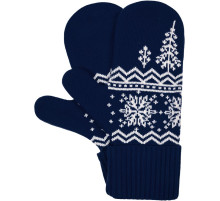 Варежки Elnik, синие с молочно-белым