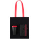 Набор Velours Bag, черный с красным