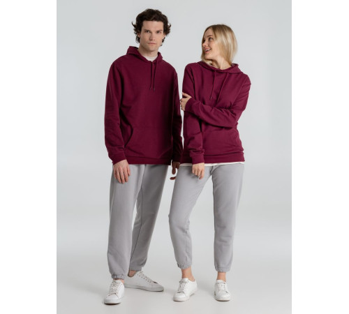 Толстовка с капюшоном унисекс Hoodie, бордовая