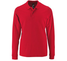 Рубашка поло мужская с длинным рукавом Perfect LSL Men, красная