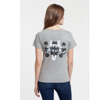 Футболка женская «Подсознательность», серый меланж