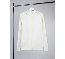 Куртка с капюшоном унисекс Begi, молочно-белая