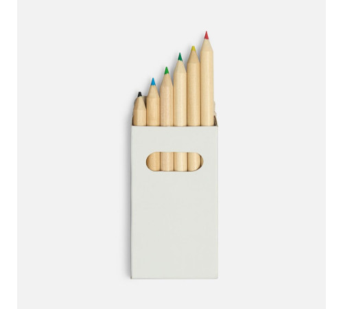 Набор цветных карандашей Pencilvania Mini, белый