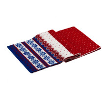 Шарф Happy View, красный с синим