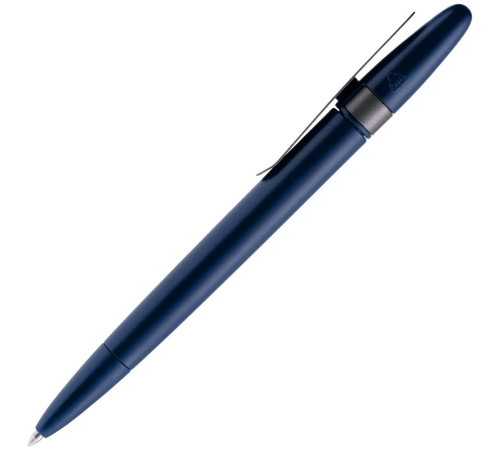 Ручка шариковая Prodir DS5 TSM Metal Clip, синяя с серым