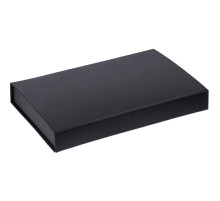 Коробка Silk с ложементом под ежедневник 10x16 см, аккумулятор и ручку, черная