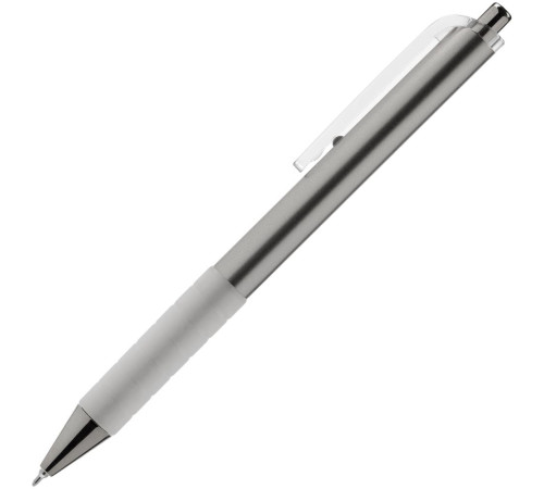Ручка шариковая Easy Grip, серебристая