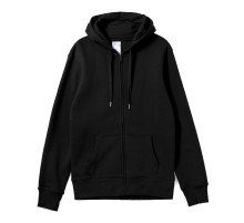 Толстовка на молнии с капюшоном унисекс King, черная