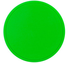 Лейбл из ПВХ Dzeta Round, L, зеленый неон