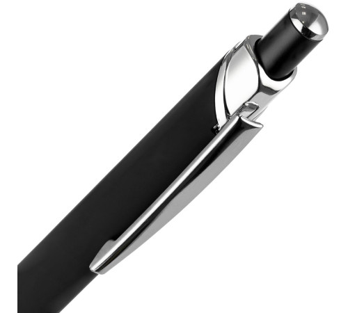 Ручка шариковая Chromos Soft Touch, черная