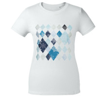 Футболка женская «Ромбо. Первый снег», белая