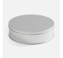 Коробка Pragmax L, круглая, серебристая