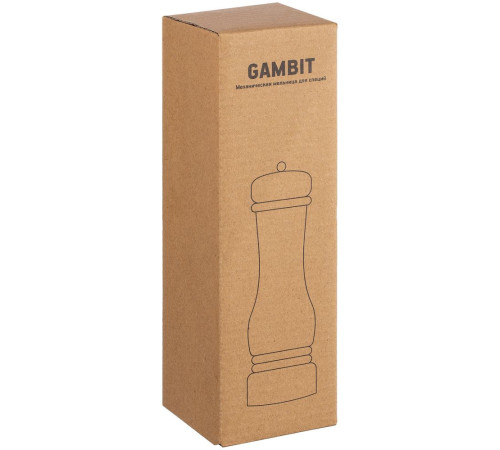Механическая мельница для специй Gambit, оранжево-красная