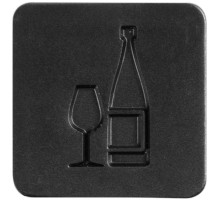 Шильдик на резинку Band, вино