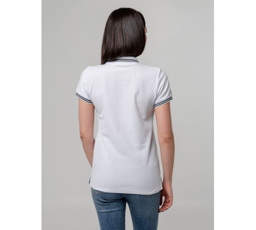 Рубашка поло женская Virma Stripes Lady, белая Рубашка поло женская Virma Stripes Lady, белая