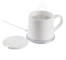 Кружка с подогревом и беспроводной зарядкой Dual Base ver. 2.0 Matt, белая