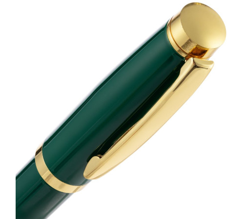 Ручка шариковая Letra Gold, глянцевая, темно-зеленая