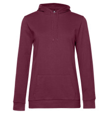 Толстовка с капюшоном женская Hoodie, бордовая
