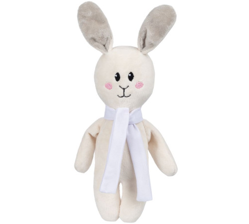 Мягкая игрушка Beastie Toys, заяц с белым шарфом
