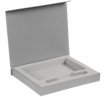 Коробка Rime под блокнот и ручку, серебристая