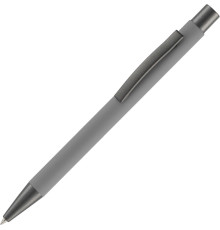 Ручка шариковая Atento Soft Touch, серая