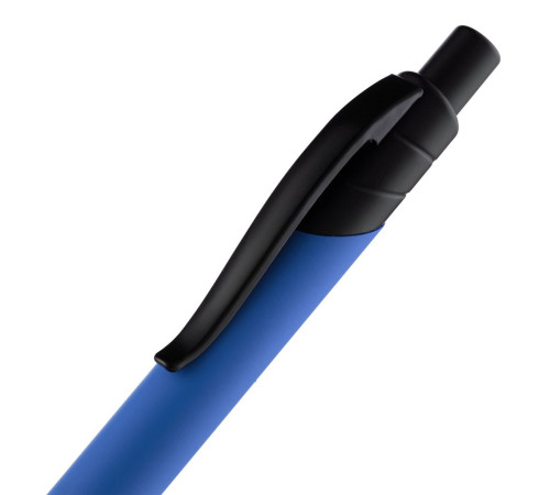 Ручка шариковая Undertone Black Soft Touch, ярко-синяя