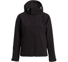 Куртка женская Hooded Softshell черная