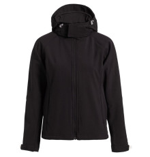 Куртка женская Hooded Softshell черная