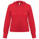Толстовка женская Hooded Full Zip красная