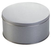 Коробка Pragmax M, круглая, серебристая